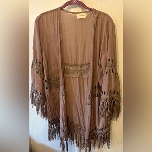 Dreamers womens boho Kimano mauve